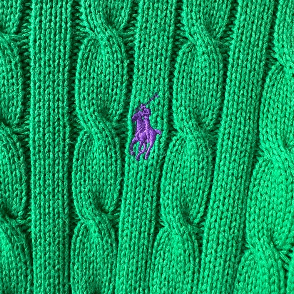 Vintage Ralph Lauren Cable-Knit Crewneck Sweater - Picture 3 of 13